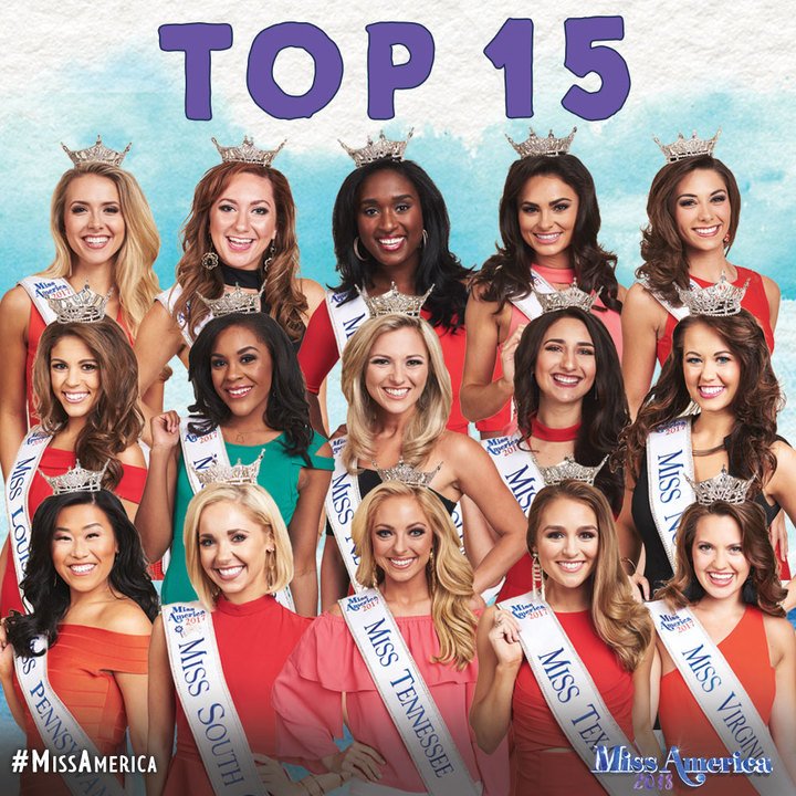 Top 15 Miss America 2018, Bill did music for: MO, DC, VA, TN, IL